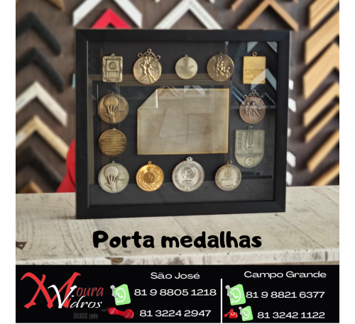 QUADRO PORTA MEDALHAS
